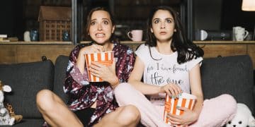 two friends watchining Sirens Netflix series 2025