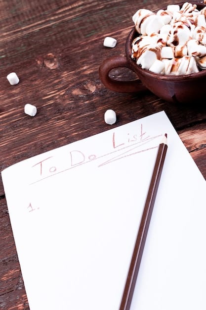 A close-up shot of a notepad and pen, with a list of bullet points outlining the book club's agreed-upon guidelines. The notepad is resting on a stack of books, and a coffee cup is visible in the background.
