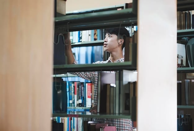 A bookshelf filled with books by authors of different races, ethnicities, and nationalities. The books are arranged in a visually appealing way, with some facing forward to showcase their covers. Diversity in cover art and author photos.