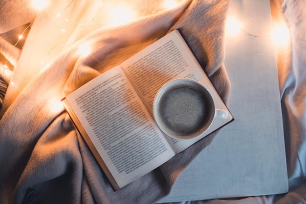 A close-up of an open book with highlighted passages, surrounded by coffee mug and reading glasses, set on a wooden desk. The lighting is soft and academic.