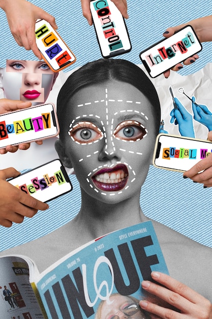 A collage showcasing different social media platforms commonly used by authors, such as Twitter, Facebook, Instagram, and LinkedIn, with examples of engaging posts and interactions. The collage emphasizes the importance of a diverse social media strategy.