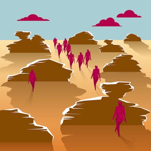 A digital illustration depicting a diverse group of characters standing together against a stark desert backdrop. The characters are dressed in a mix of western wear and clothing with supernatural embellishments, representing a blend of cultures and influences in the Weird West genre.