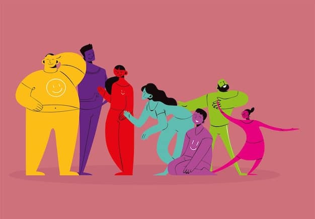 A digital illustration depicting a LitRPG character surrounded by a diverse group of companions, each with distinct abilities and personalities, symbolizing the importance of party dynamics in modern LitRPG stories.
