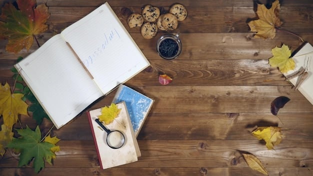 A close-up of an author's desk with books, maps, and handwritten notes scattered around, illustrating the research and preparation that goes into writing historical fiction.