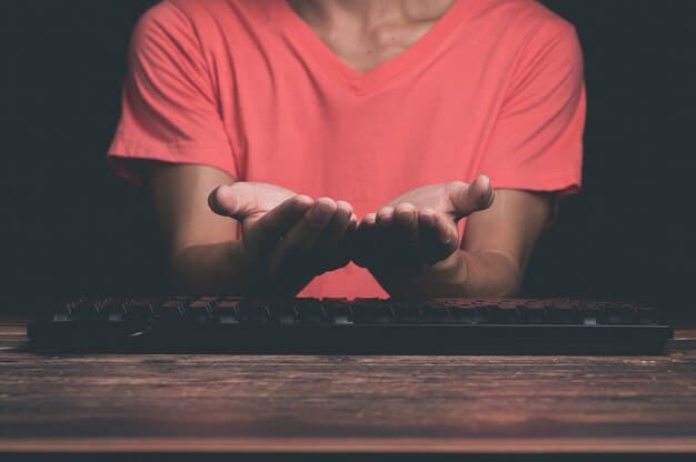 A close-up shot of a critic's hands hovering over a keyboard, with a blurred background of social media interfaces, highlighting the tension between personal opinion and public reaction in the digital age.