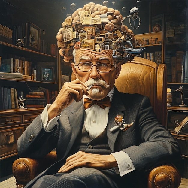Claude Lévi-Strauss, a prominent figure in structuralism, sitting thoughtfully in his office surrounded by books, representing his contribution to the theory.