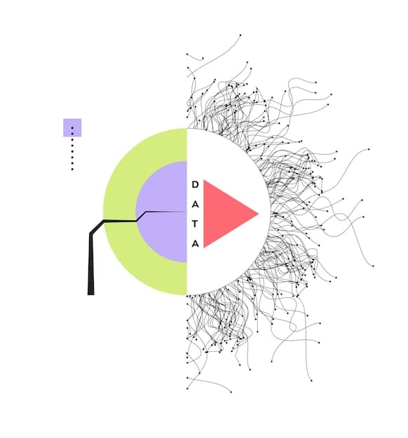 A stylized image representing the concept of algorithmic bias, showing a skewed distribution of data affecting AI-driven literary analysis.