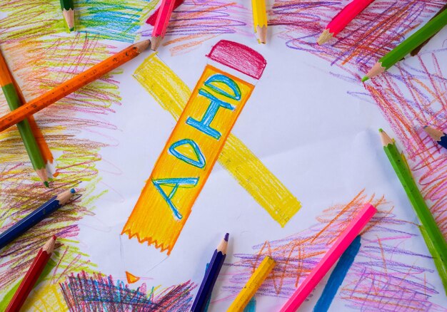 Close-up of a book review highlighting various jargon terms with colorful markers. Focus on words like 'motif,' 'archetype,' 'narrative voice,' and 'dystopian.'