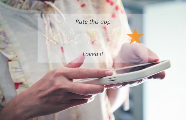A smartphone displaying an audiobook review website, with star ratings and comments visible. The screen is clear and the review is detailed, showing the user interface of a popular audio book review platform.