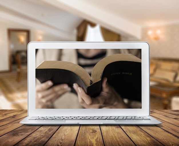 A laptop displaying a book review website with various headlines. Some headlines are highlighted to show good and bad examples. The scene is a bright, modern office with a cup of coffee on the desk. The focus is on the screen, showcasing effective headline writing techniques. Mastering the Art of the Book Review Headline: Tips for Attracting Readers and Editors is mentioned in a banner on the website.