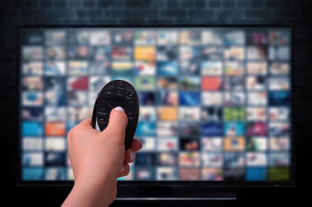 A person holding a remote control, with multiple streaming devices (Roku, Apple TV, Amazon Fire Stick) connected to a TV. The image illustrates the variety of streaming options available.