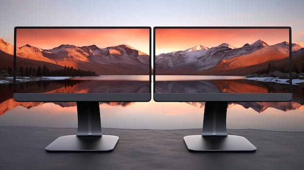 A side-by-side comparison of two TV screens, one showing a standard definition stream with visible pixelation and blur, and the other displaying a high-definition stream with crisp details and vibrant colors, illustrating the potential to Optimize Your Streaming Setup: Improve Picture Quality by 15% in 2025.