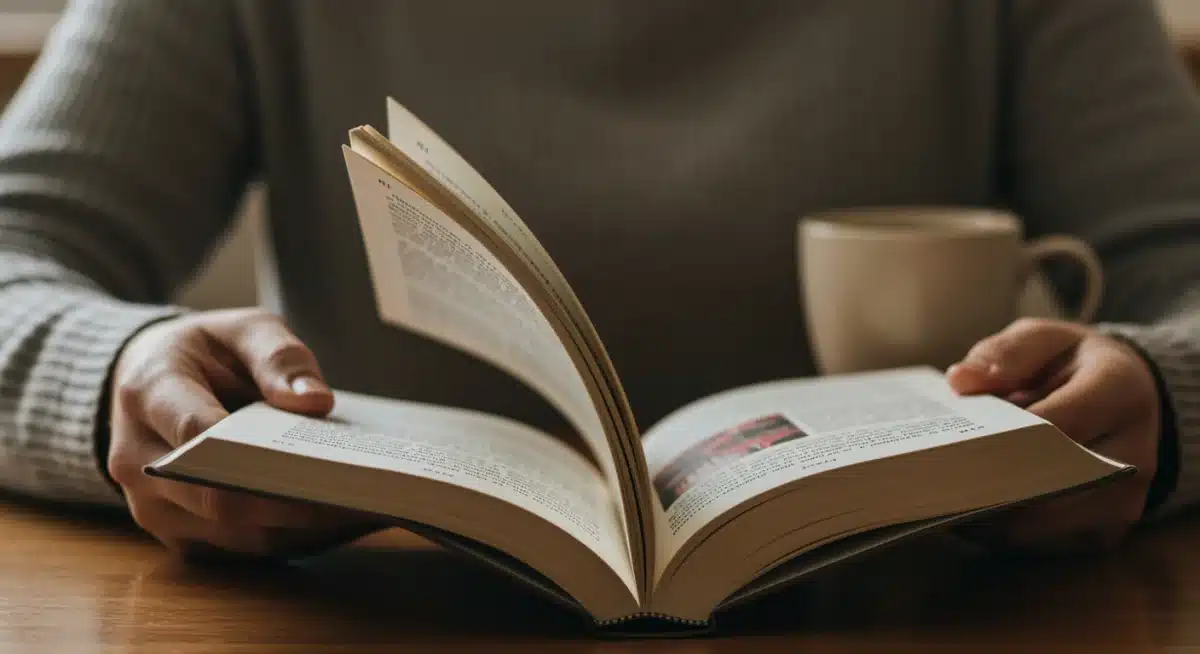 Hands holding an open book, symbolizing deep engagement with a captivating story from the underrated books list.